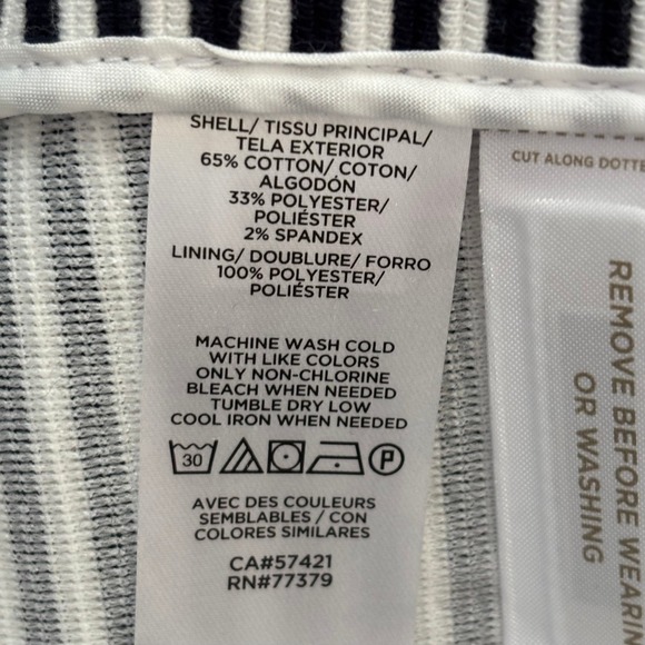 Ann Taylor Professional Collegiate Crisp Polished Blazer Black White Stripe Sz 4 - Picture 9 of 10